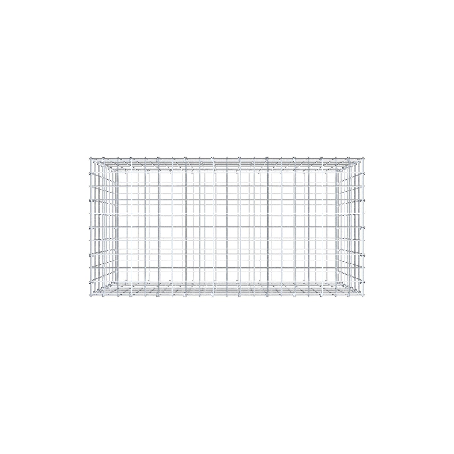 Gabione 100 cm x 70 cm x 50 cm (L x H x T), Maschenweite 5 cm x 10 cm, C-Ring