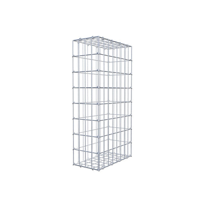 Gabbione 80 cm x 40 cm x 20 cm (L x H x P), maglia 5 cm x 10 cm, anello a C