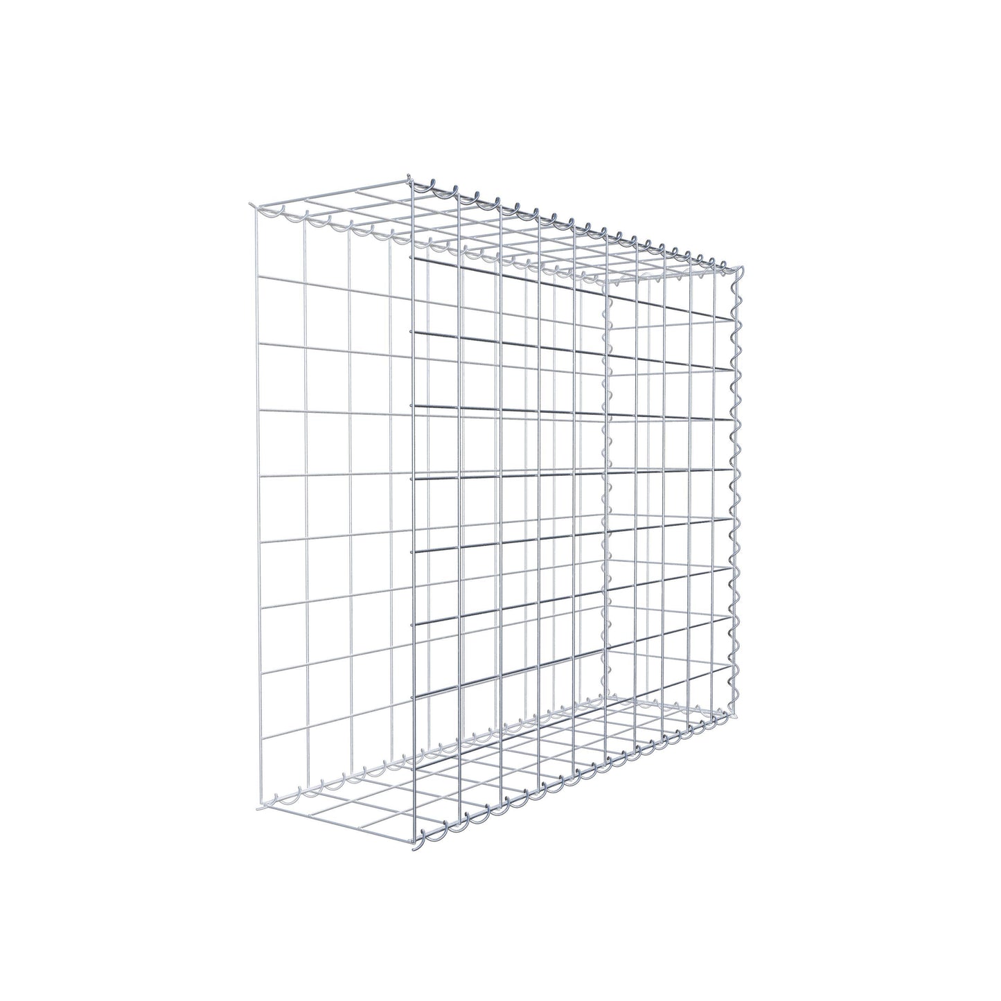 Anbaugabione Typ 2 100 cm x 90 cm x 30 cm (L x H x T), Maschenweite 10 cm x 10 cm, Spirale