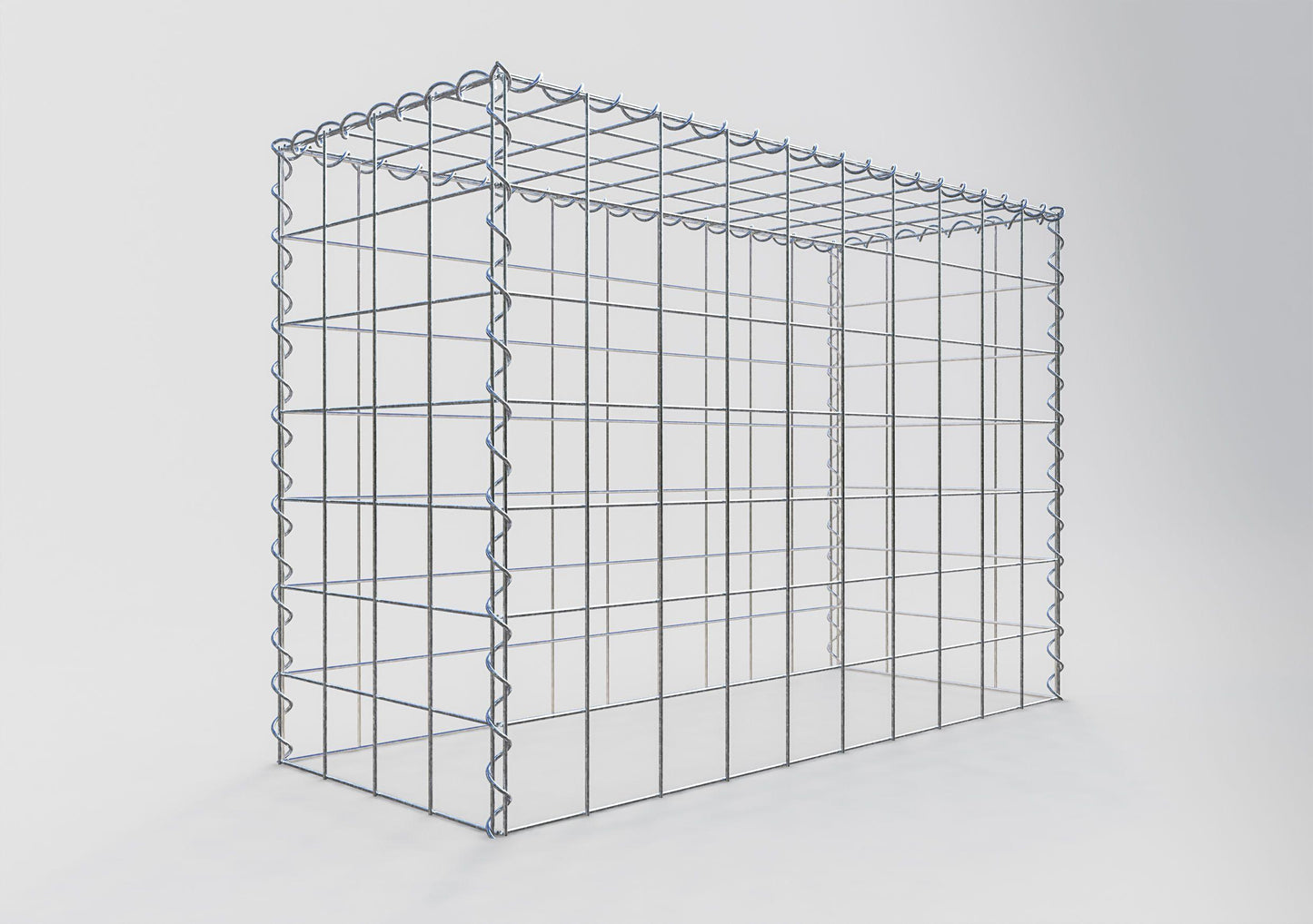 Gavión complementario tipo 3 100 cm x 70 cm x 40 cm (L x A x P), malla 10 cm x 10 cm, espiral