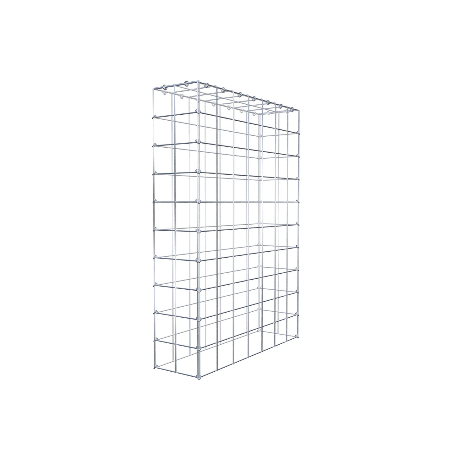 Gabbione aggiuntivo di tipo 3 100 cm x 70 cm x 20 cm (L x H x P), maglia 10 cm x 10 cm, anello a C