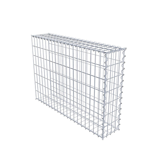 Gabion rapporté type 2 100 cm x 70 cm x 20 cm (L x H x P), mailles 5 cm x 10 cm, spirale