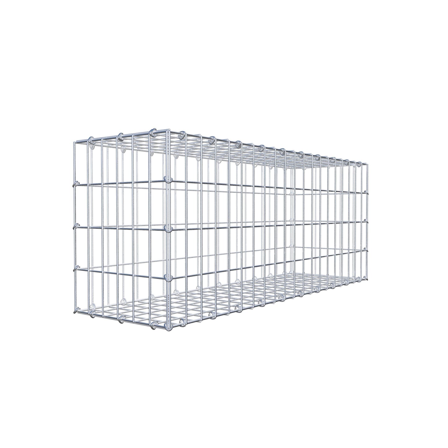 Gabion 100 cm x 40 cm x 30 cm (L x H x P), mailles 5 cm x 10 cm, anneau en C