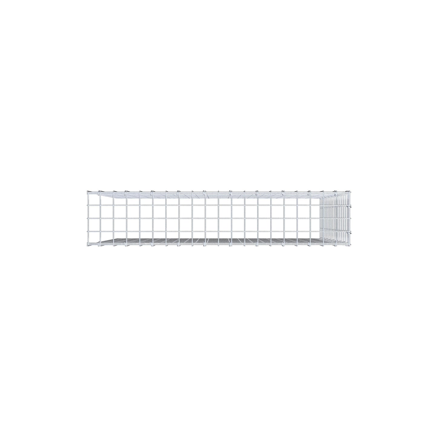Gabbione aggiuntivo tipo 4 100 cm x 90 cm x 20 cm (L x H x P), maglia 5 cm x 5 cm, anello a C