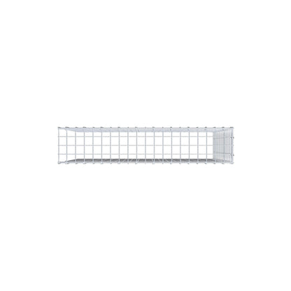 Gabbione aggiuntivo tipo 4 100 cm x 90 cm x 20 cm (L x H x P), maglia 5 cm x 5 cm, anello a C
