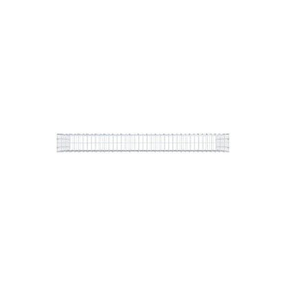 Gabbione 200 cm x 100 cm x 20 cm (L x H x P), maglia 5 x 10 cm, anello a spirale