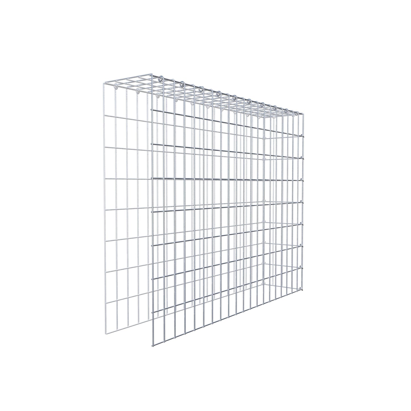 Type 4 oplegkorf 100 cm x 80 cm x 20 cm (L x H x D), maaswijdte 5 cm x 10 cm, C-ring