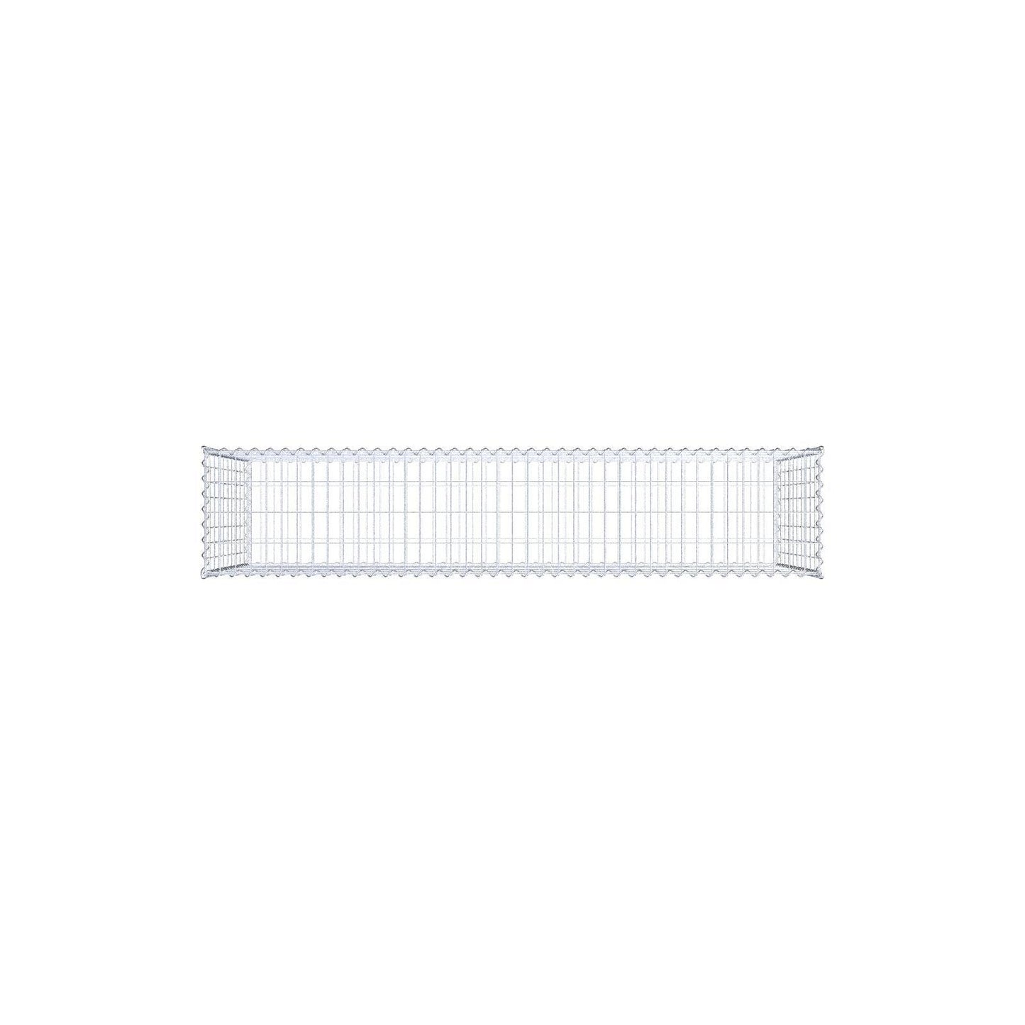 Gabione 200 cm x 100 cm x 40 cm (L x H x T), Maschenweite 5 cm x 10 cm, Spirale