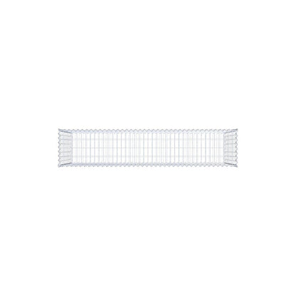 Gabione 200 cm x 100 cm x 40 cm (L x H x T), Maschenweite 5 cm x 10 cm, Spirale