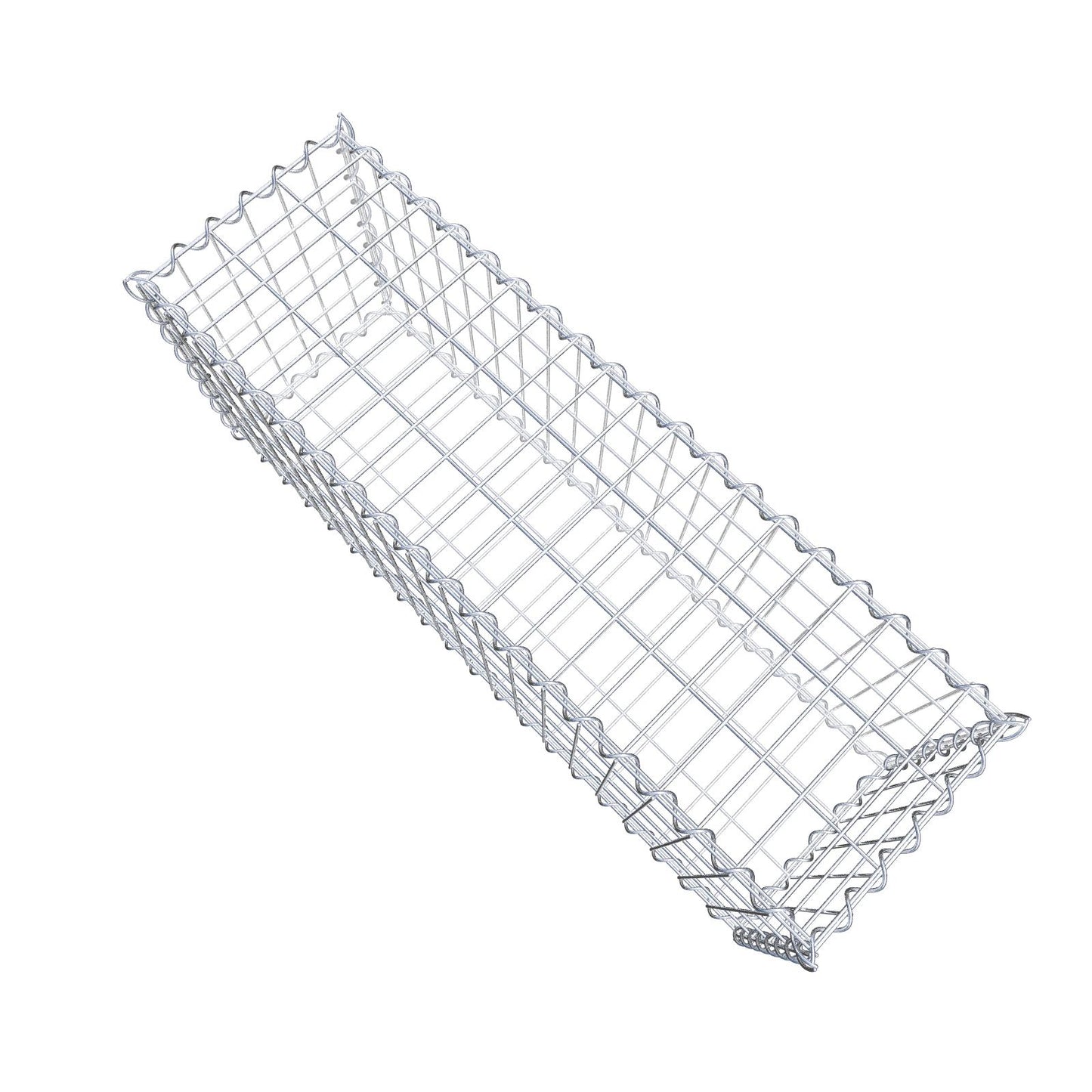 Lot de 2 gabions 100 cm x 40 cm x 30 cm (L x H x P), mailles 5 x 10 cm, spirale