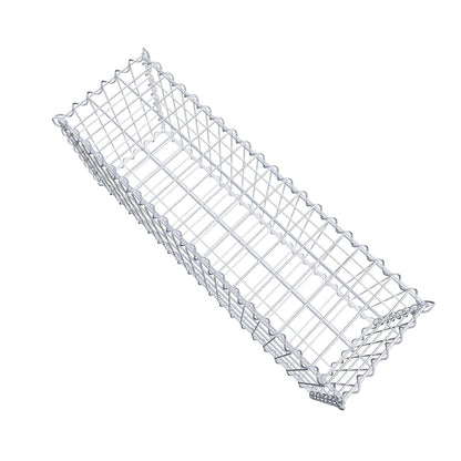 Lot de 2 gabions 100 cm x 40 cm x 30 cm (L x H x P), mailles 5 x 10 cm, spirale