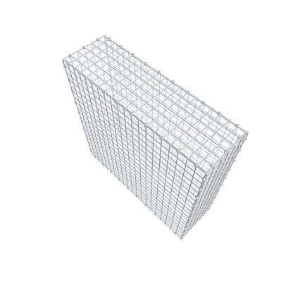 Gabbione 100 cm x 100 cm x 30 cm (L x H x P), maglia 5 x 5 cm, anello a spirale
