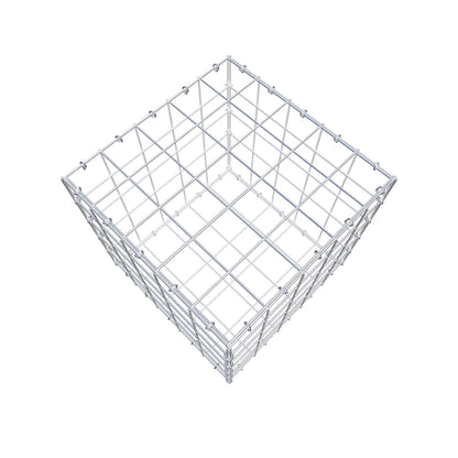 Gabion 50 cm x 50 cm x 50 cm (L x H x P), mailles 10 cm x 10 cm, anneau en C