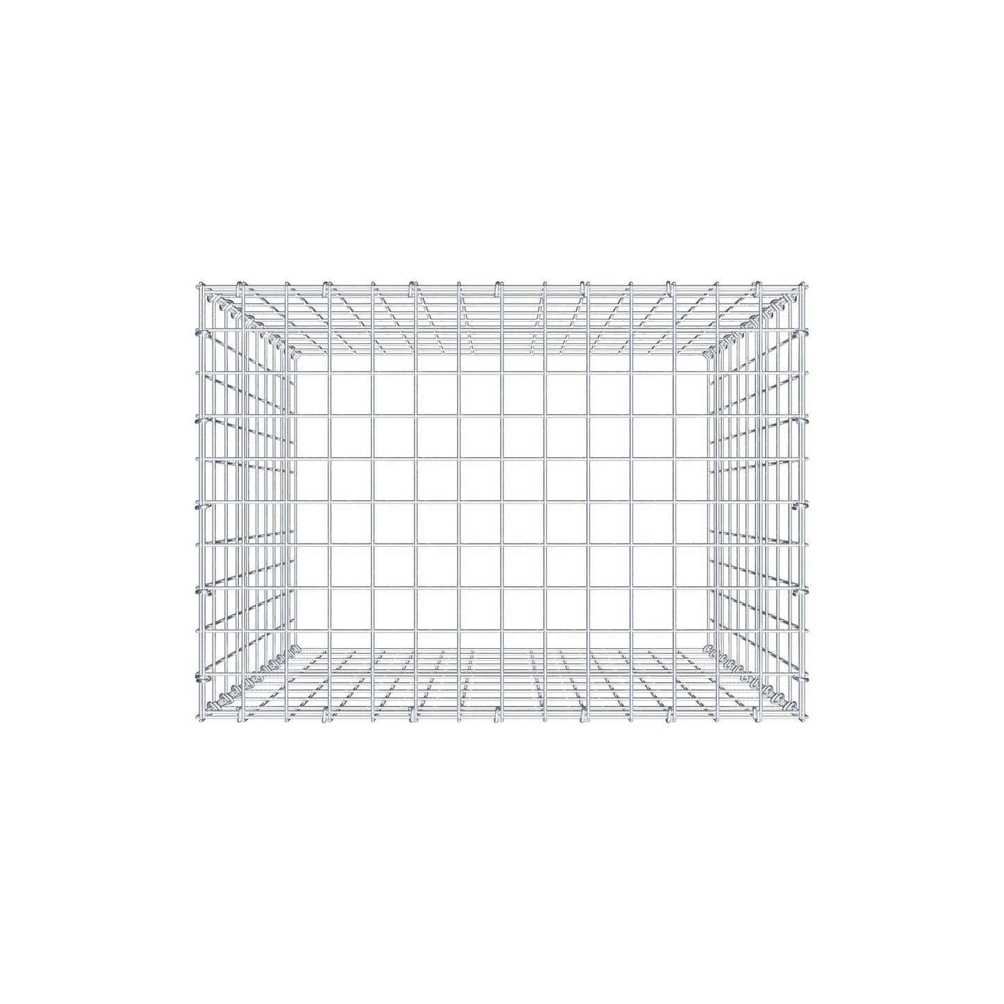 Anbaugabione Typ 3 100 cm x 70 cm x 50 cm (L x H x T), Maschenweite 5 cm x 10 cm, C-Ring