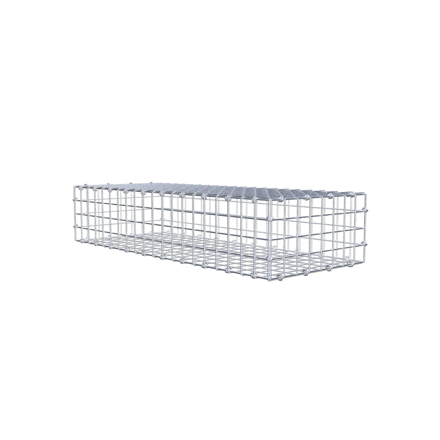 Schanskorf 100 cm x 20 cm x 40 cm (L x H x D), maaswijdte 5 x 5 cm, spiraalring