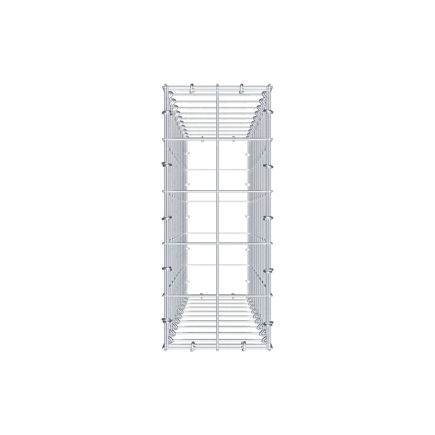 Gabion 100 cm x 20 cm x 50 cm (L x H x D), maskestørrelse 10 cm x 10 cm, C-ring