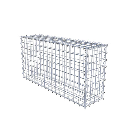 Gabione 80 cm x 40 cm x 20 cm (L x H x T), Maschenweite 5 cm x 5 cm, Spirale
