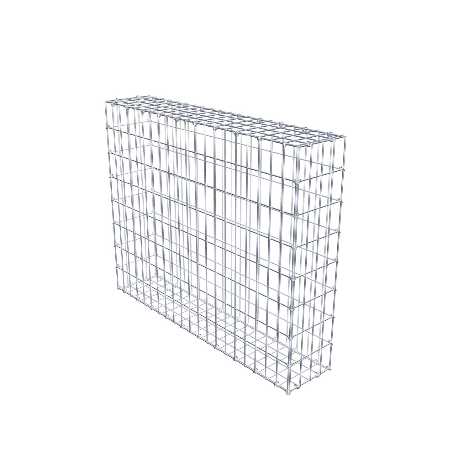 Gabione 100 cm x 80 cm x 20 cm (L x H x T), Maschenweite 5 cm x 10 cm, C-Ring