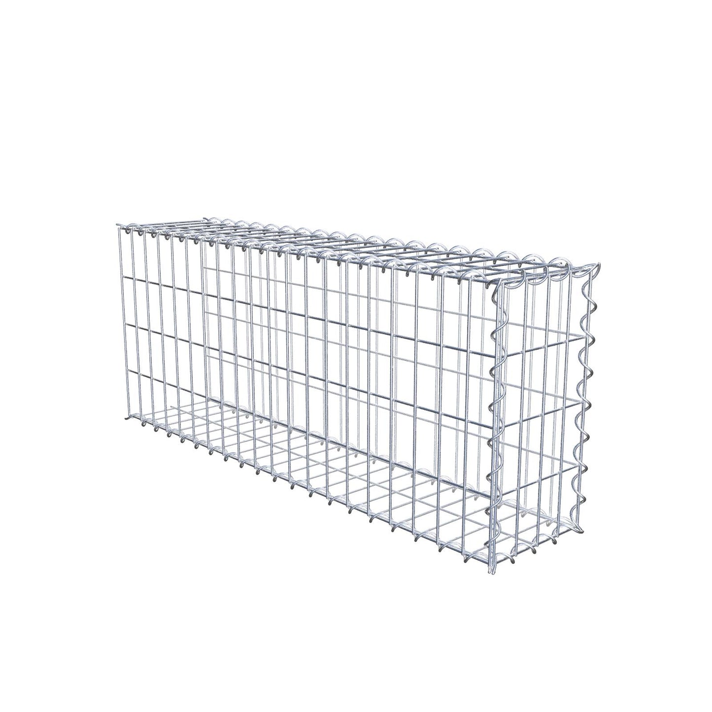 Anbaugabione Typ 2 100 cm x 40 cm x 20 cm (L x H x T), Maschenweite 5 cm x 10 cm, Spirale