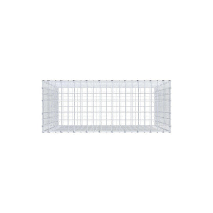 Gabbione 100 cm x 100 cm x 40 cm (L x H x P), maglia 5 x 5 cm, anello a spirale