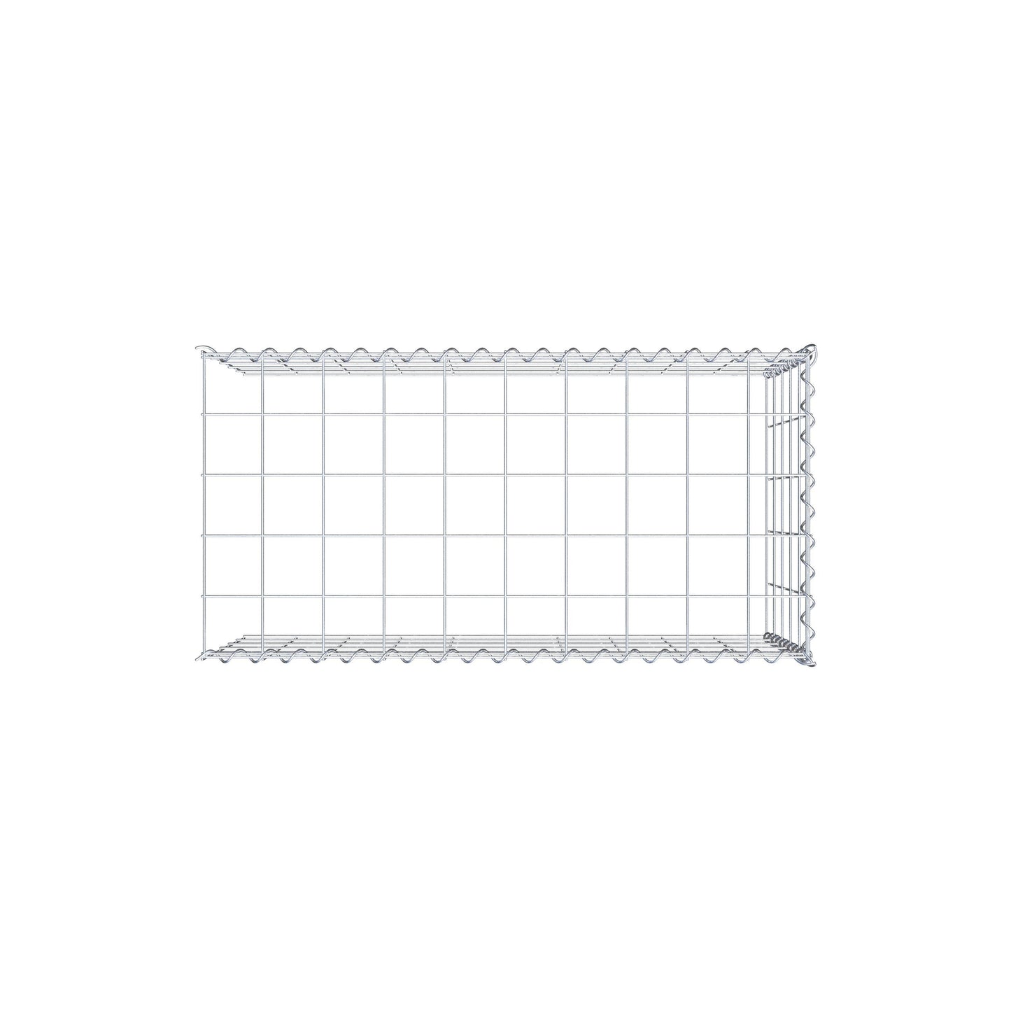 Gavión complementario tipo 4 100 cm x 50 cm x 50 cm (L x A x P), malla 10 cm x 10 cm, espiral