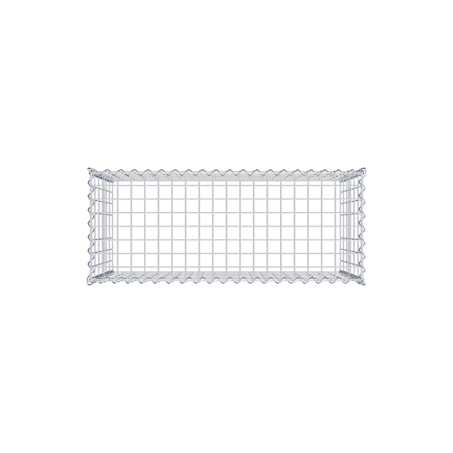 Extra gabion typ 3 100 cm x 60 cm x 40 cm (L x H x D), maskstorlek 5 cm x 10 cm, spiral