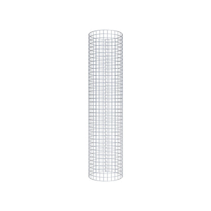 Colonna gabbionata rotonda 47 cm di diametro, 200 cm di altezza, maglia 5 cm x 5 cm