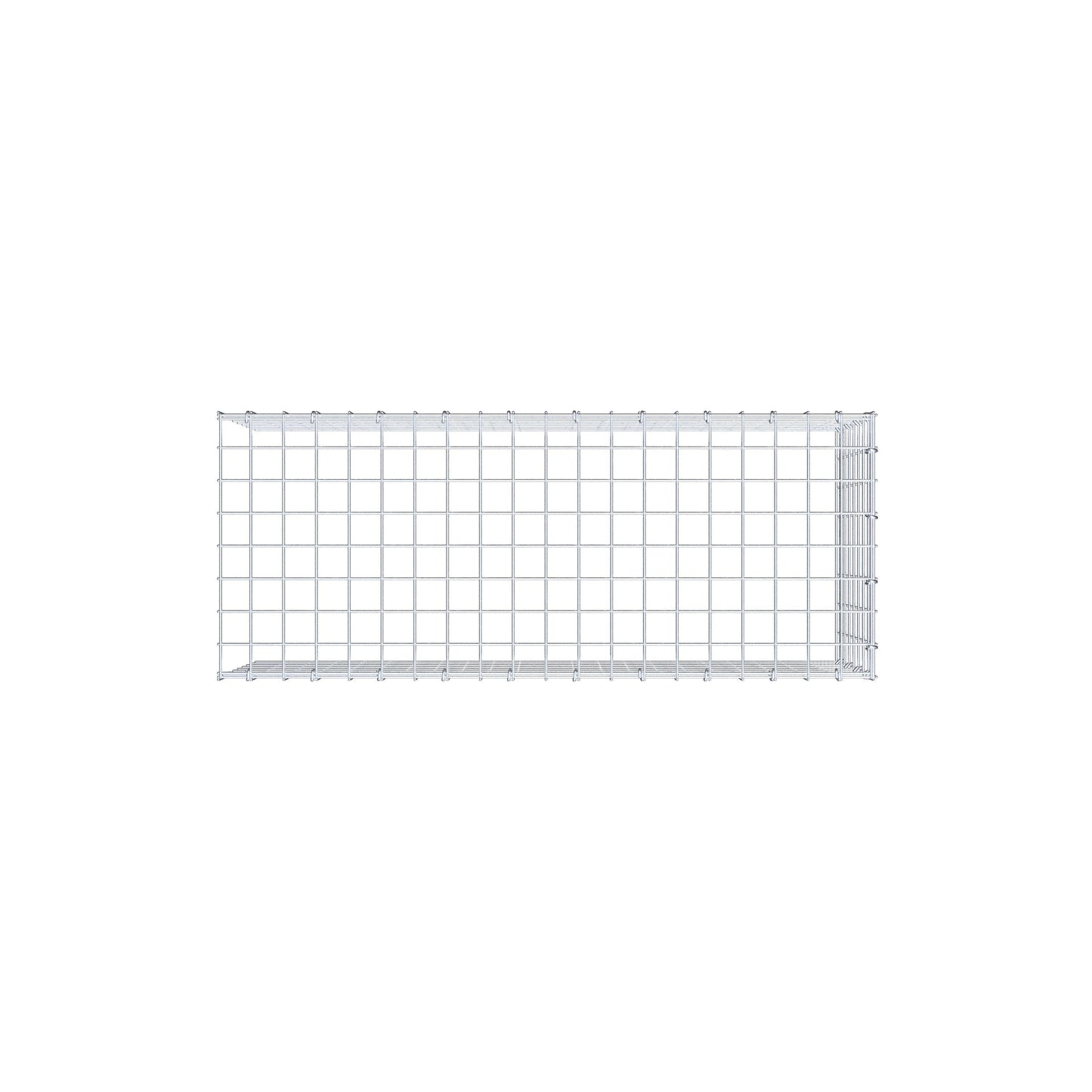 Gavión adicional tipo 4 100 cm x 40 cm x 40 cm (L x A x P), malla 5 cm x 5 cm, anillo en C