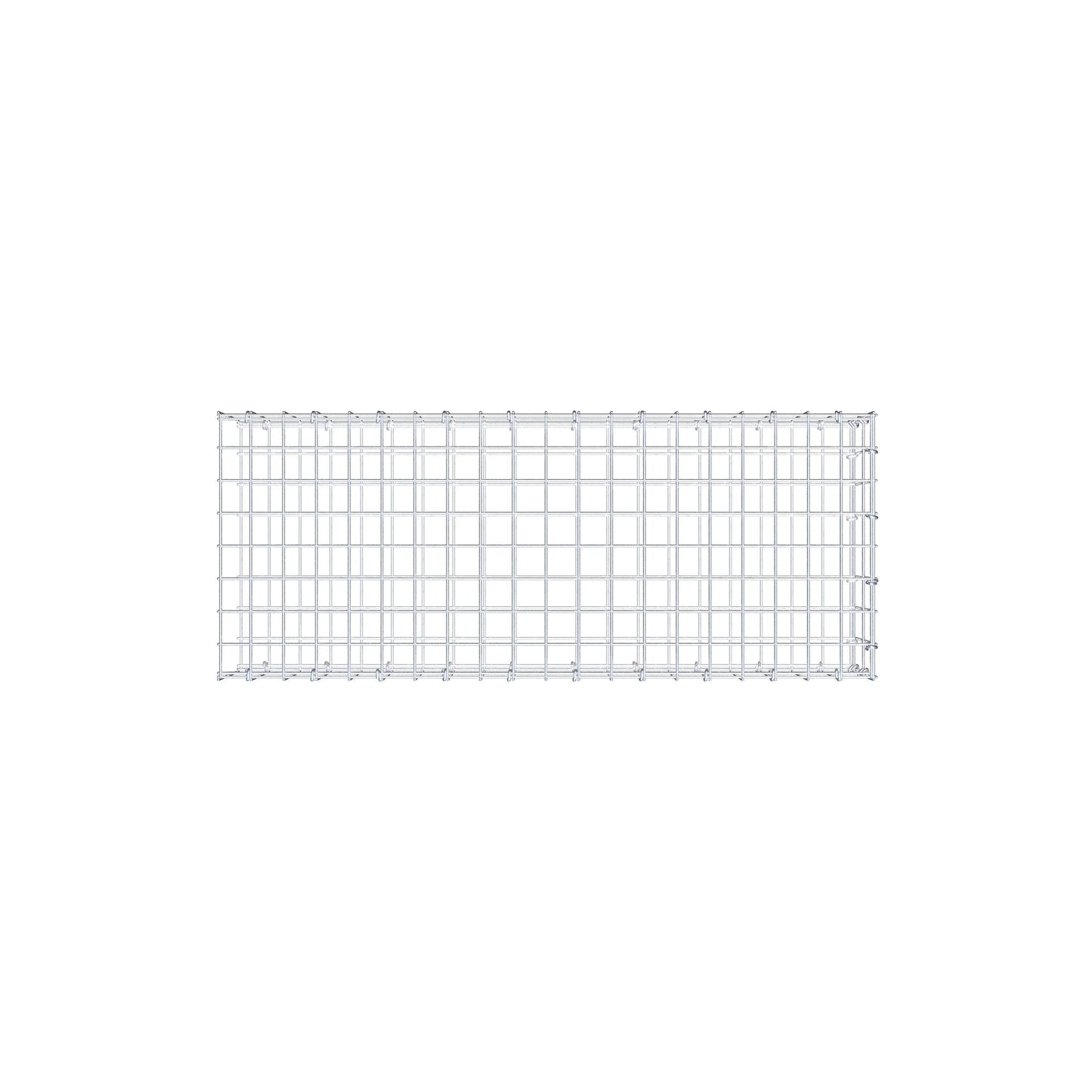 Anbaugabione Typ 2 100 cm x 20 cm x 40 cm, Maschenweite 5 cm x 10 cm, C-Ring