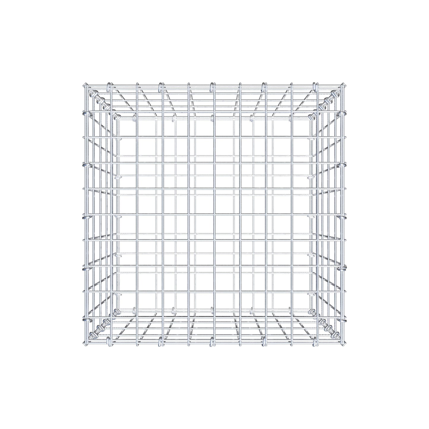 Gabione 50 cm x 50 cm x 50 cm (L x H x T), Maschenweite 5 cm x 10 cm, C-Ring