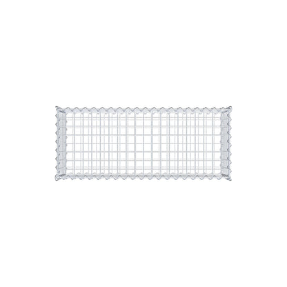 Schanskorf 100 cm x 30 cm x 40 cm (L x H x D), maaswijdte 5 cm x 5 cm, spiraalvormig