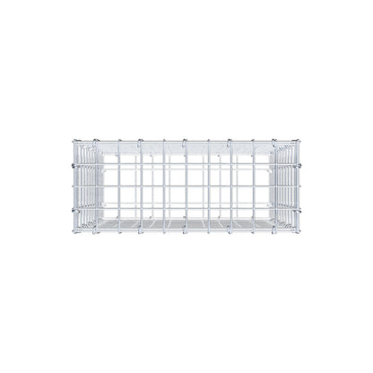 Gabbione 50 cm x 50 cm x 20 cm (L x H x P), maglia 5 cm x 5 cm, anello a C
