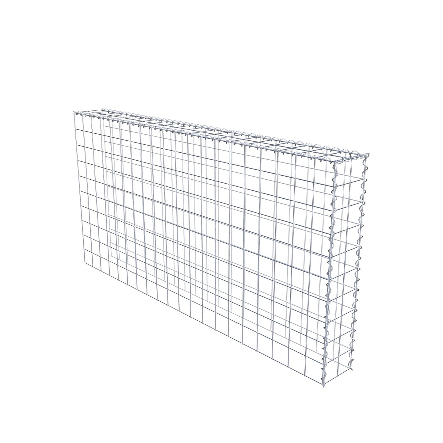 Grown-on gabion type 4 200 cm x 100 cm x 20 cm (L x H x D), mesh size 10 cm x 10 cm, spiral
