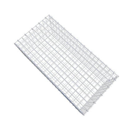 Gabbione 100 cm x 40 cm x 50 cm (L x H x P), maglia 5 cm x 5 cm, anello a C