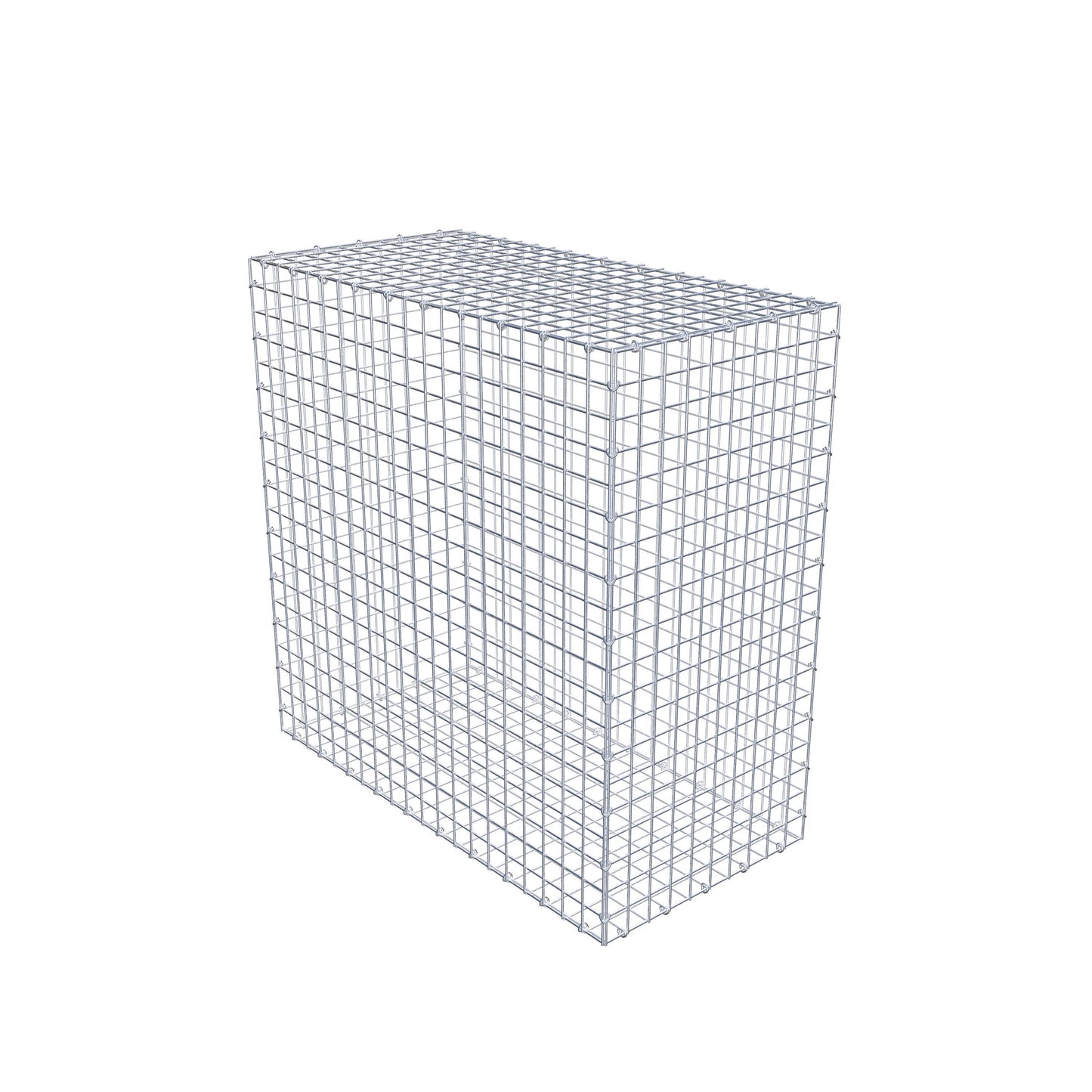 Gabbione 100 cm x 100 cm x 50 cm (L x H x P), maglia 5 cm x 5 cm, anello a C