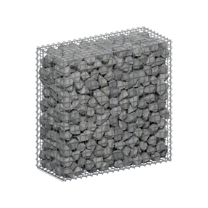 Gabion 100 cm x 100 cm x 40 cm (L x H x P), mailles 5 cm x 5 cm, spirale