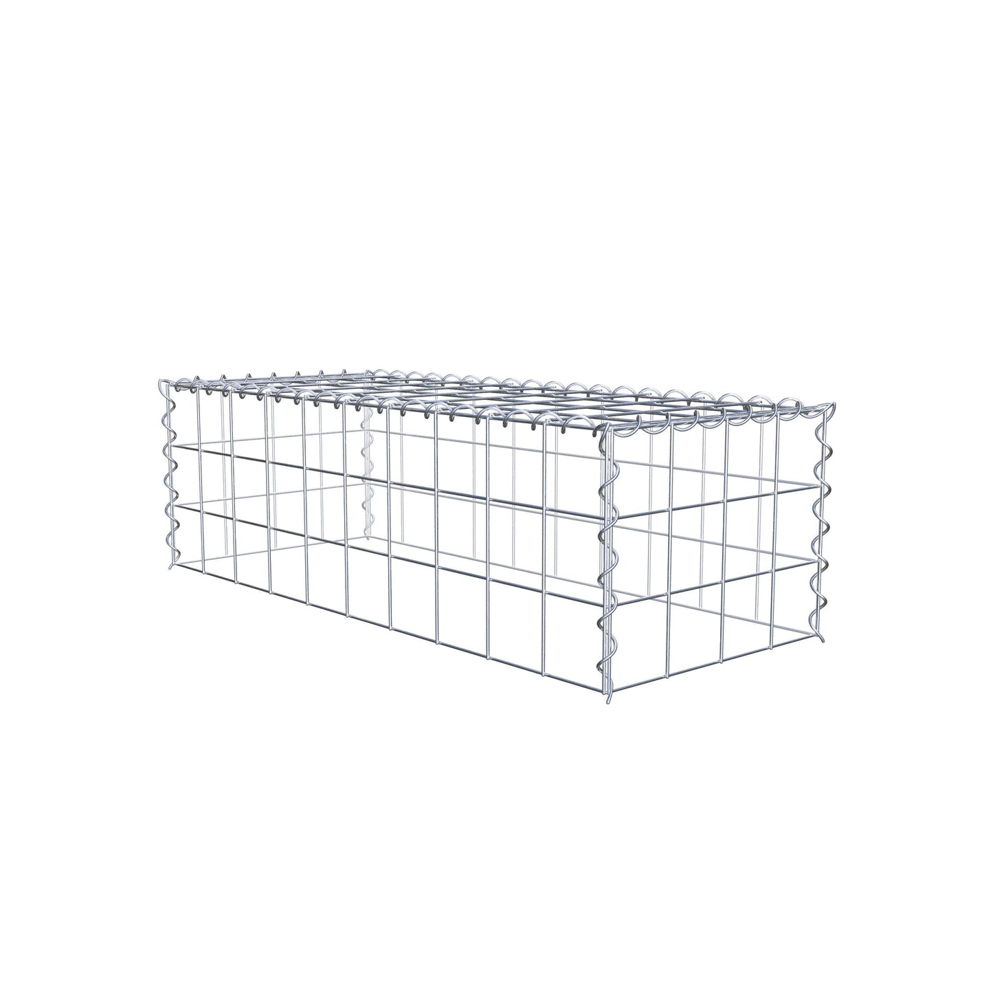 Grown-on gabion type 3 100 cm x 30 cm x 40 cm (L x H x D), mesh size 10 cm x 10 cm, spiral