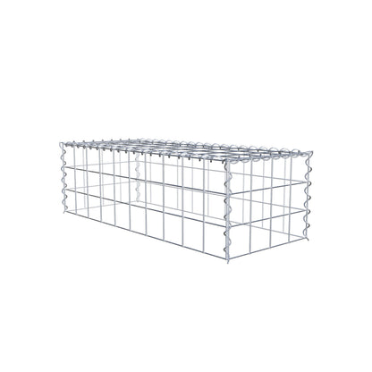 Grown-on gabion type 3 100 cm x 30 cm x 40 cm (L x H x D), mesh size 10 cm x 10 cm, spiral