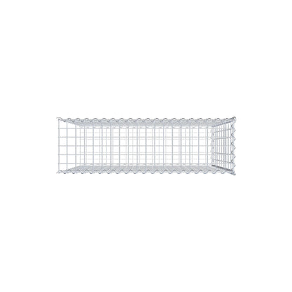 Påväxt gabion typ 2 100 cm x 100 cm x 30 cm (L x H x D), maskstorlek 5 cm x 10 cm, spiral