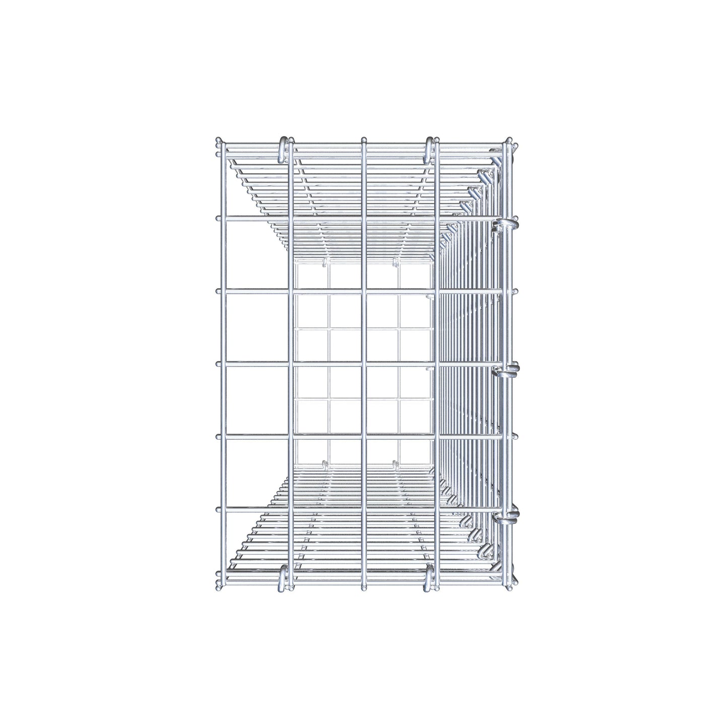 Fourche rapportée type 2 100 cm x 20 cm x 30 cm (L x H x P), mailles 5 cm x 5 cm, anneau C
