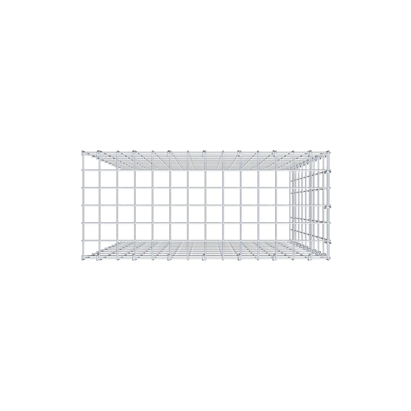 Pile aggiuntivo tipo 4 100 cm x 70 cm x 30 cm (L x H x P), maglia 5 cm x 10 cm, anello a C