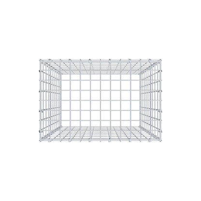 Monteret gabion type 3 100 cm x 60 cm x 40 cm (L x H x D), maskestørrelse 5 cm x 10 cm, C-ring