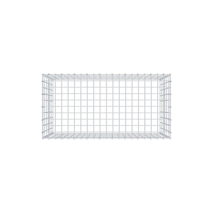 Anbaugabione Typ 3 100 cm x 60 cm x 50 cm (L x H x T), Maschenweite 5 cm x 10 cm, C-Ring