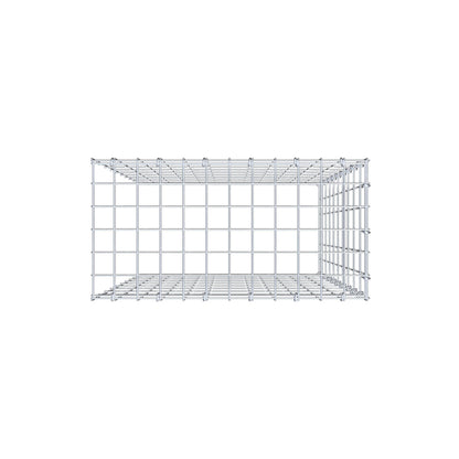 Gabbione aggiuntivo tipo 4 100 cm x 60 cm x 30 cm (L x H x P), maglia 5 cm x 10 cm, anello a C