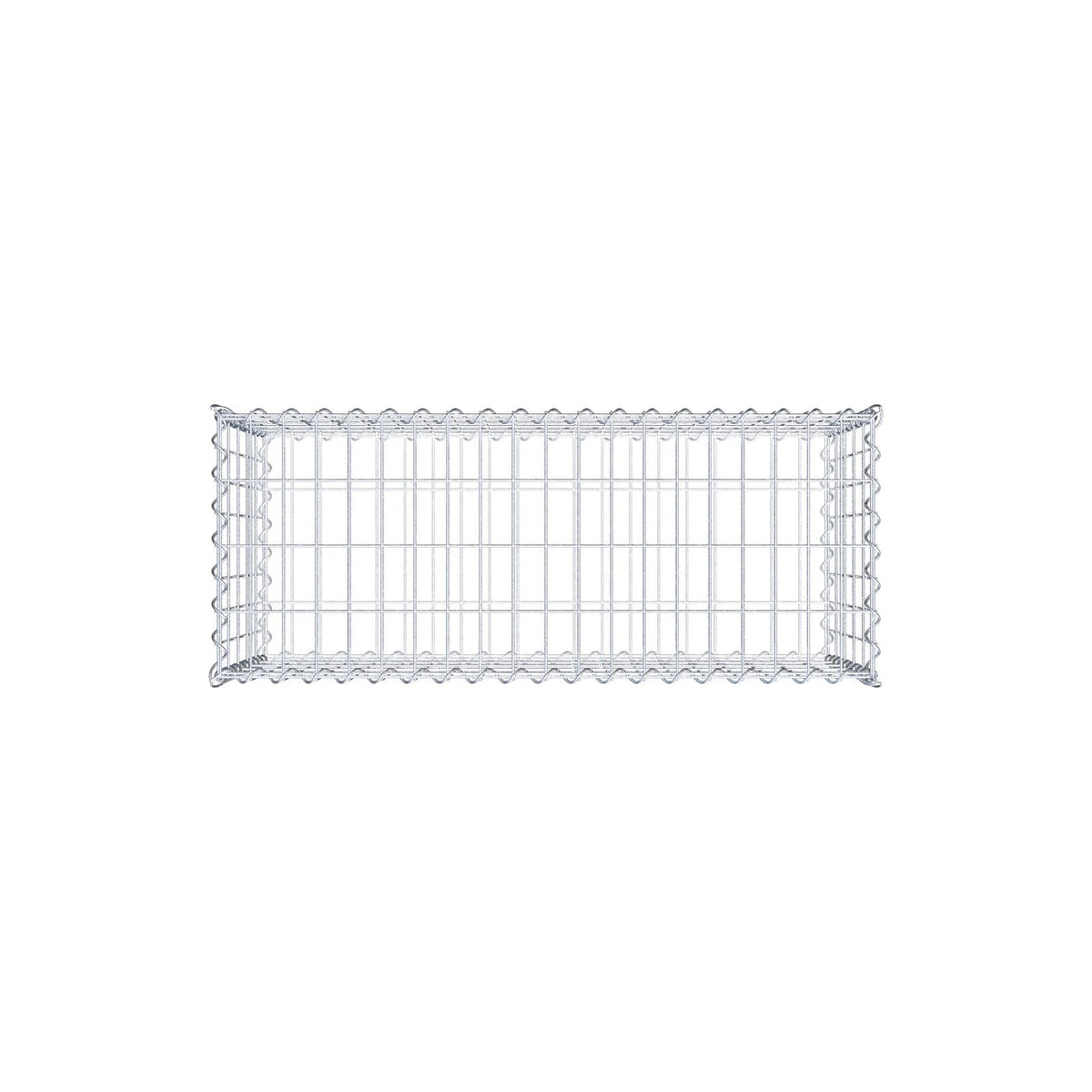 Gabion 100 cm x 50 cm x 40 cm (L x H x P), mailles 5 cm x 10 cm, spirale