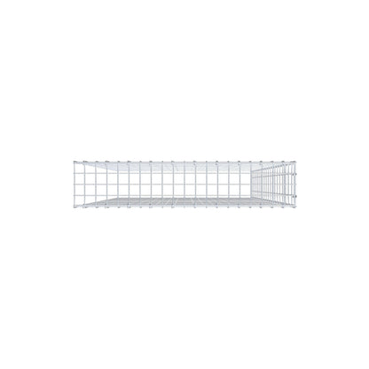 Opbouw schanskorf type 4 200 cm x 100 cm x 20 cm (L x H x D), maaswijdte 5 cm x 10 cm, C-ring