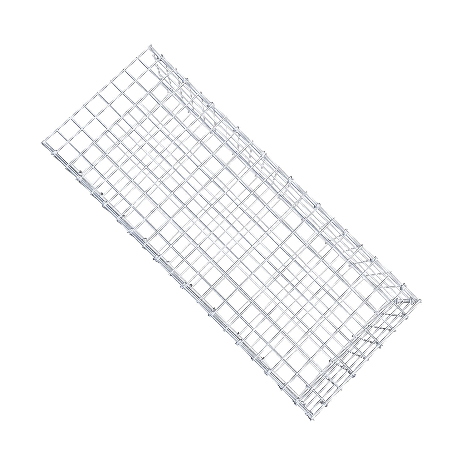 Type 2 oplegkorf 100 cm x 20 cm x 40 cm (L x H x D), maaswijdte 5 cm x 5 cm, C-ring