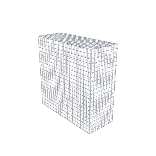 Gabbione 100 cm x 100 cm x 40 cm (L x H x P), maglia 5 x 5 cm, anello a spirale