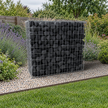 Gabion 100 cm x 90 cm x 40 cm (L x H x D), maskstorlek 5 cm x 10 cm, spiral