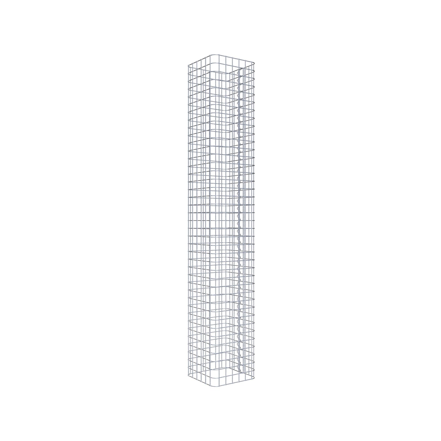 Gabionensäule eckig 32 cm x 32 cm, 200 cm Höhe, MW 5 cm x 5 cm